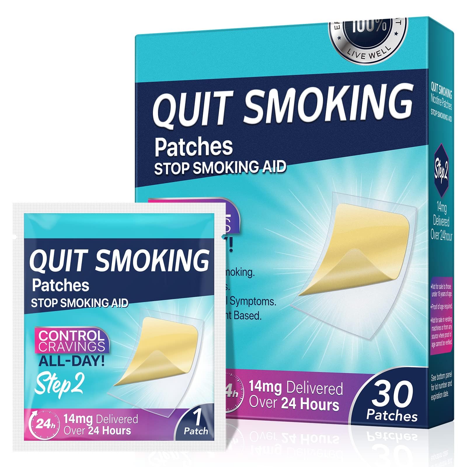 BAYON Parches para Dejar de Fumar — Paso 2 (14mg)