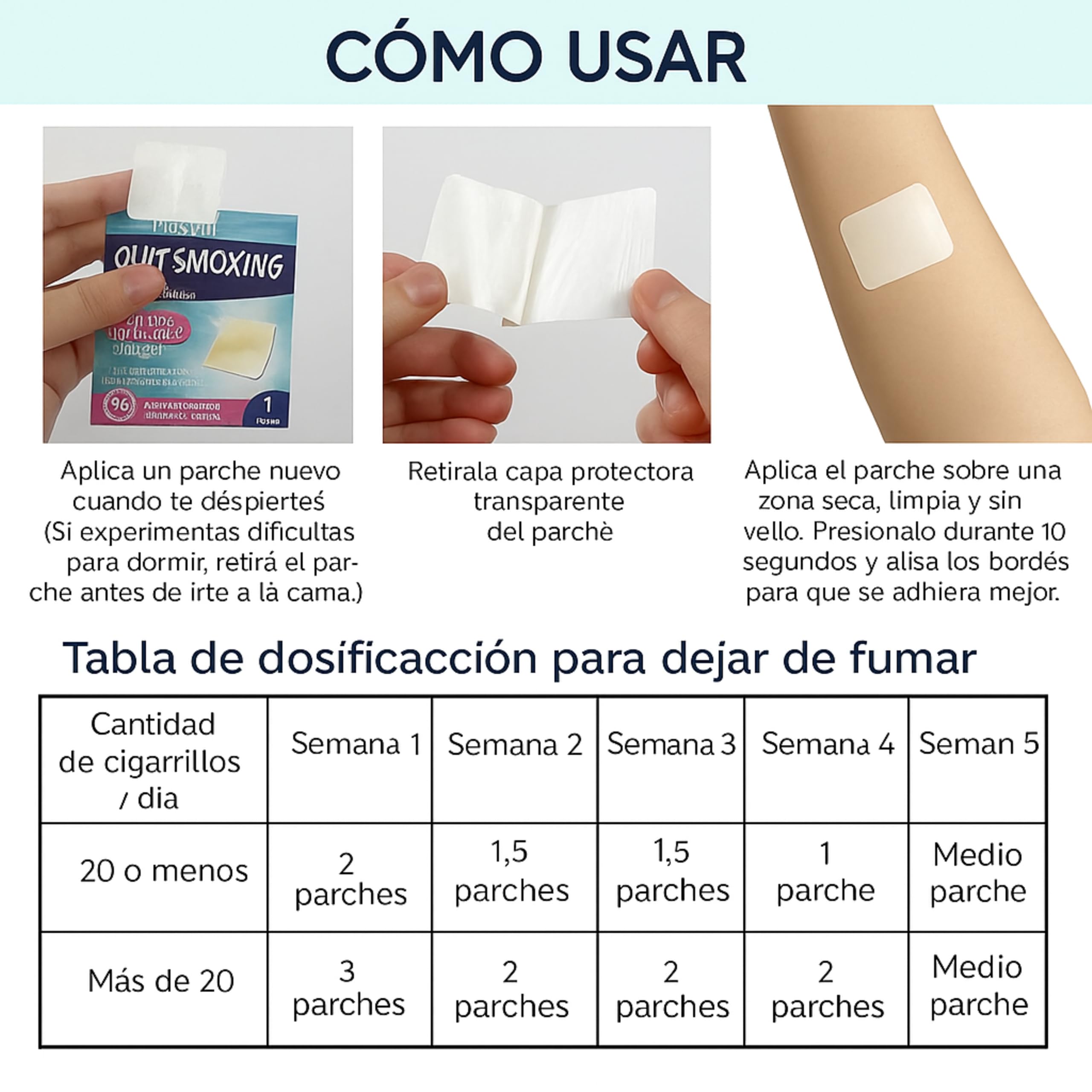 BAYON Parches para Dejar de Fumar — Paso 2 (14mg)