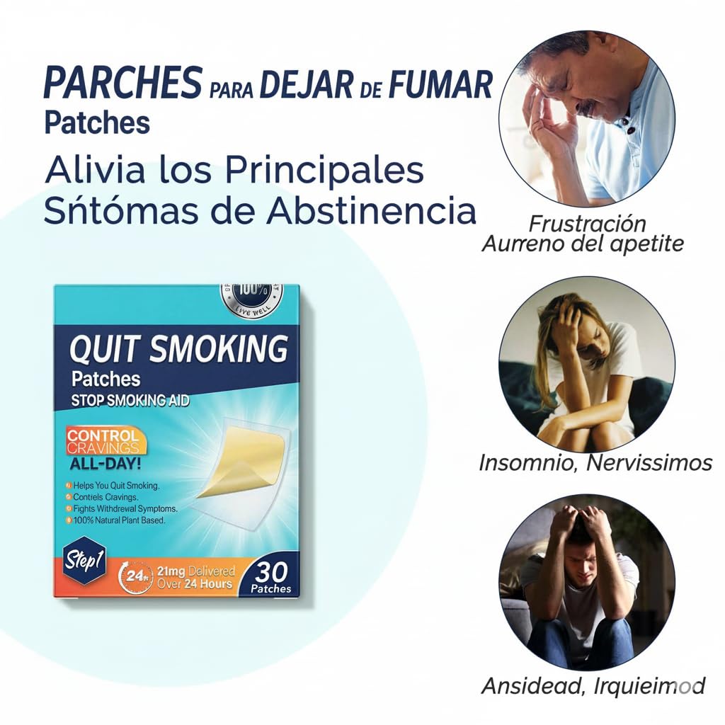 BAYON Parches para Dejar de Fumar — Paso 1 (21mg)