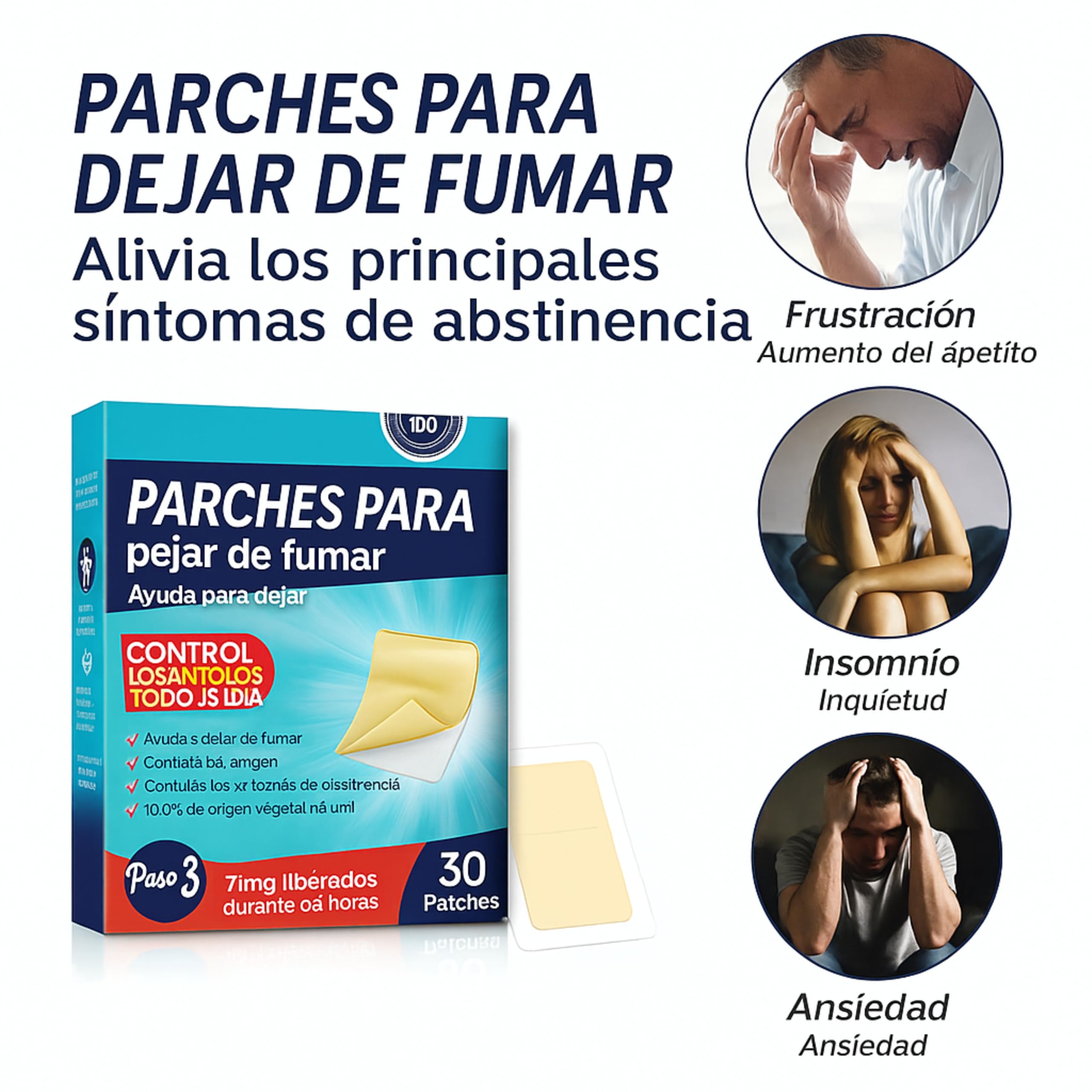 BAYON Parches para Dejar de Fumar — Paso 3 (7mg)