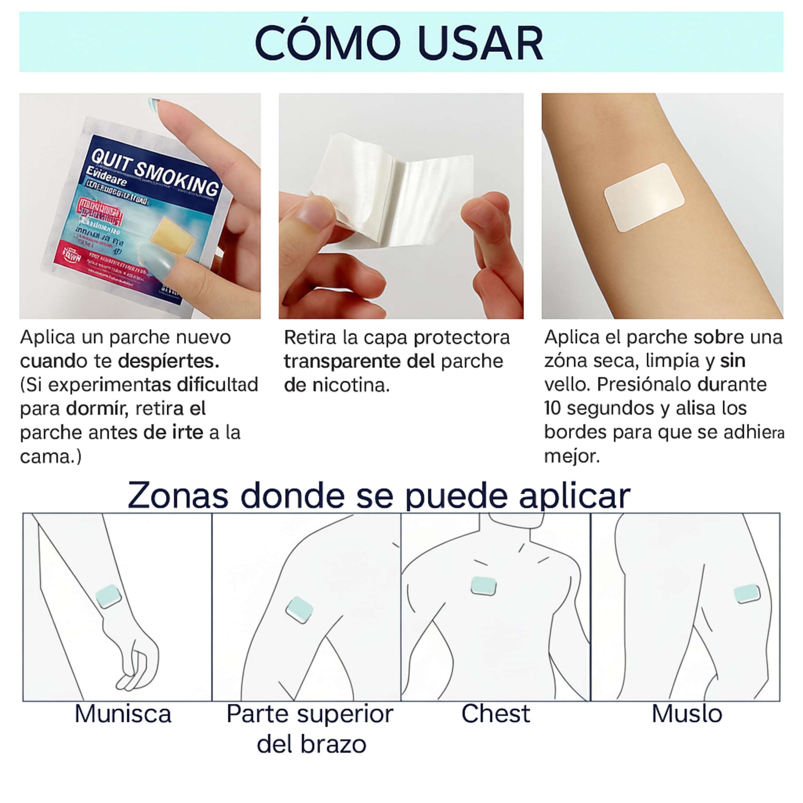 BAYON Parches para Dejar de Fumar — Paso 1 (21mg)